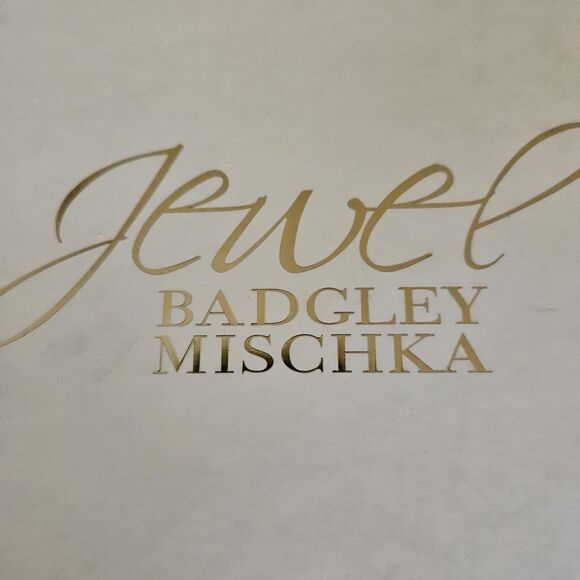 Badgley Mischka Silver Jewel Block Heel Sandals Rita Style Women’s 10 Shoe - Picture 7 of 7